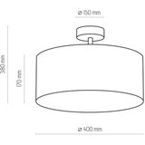  Luster na štapu RONDO 4xE27/15W/230V prečnik 40 cm bež | Eponuda.com