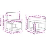  Set vanjskih sofa 5 pcs Prirodna i bež Čvrsto drvo akacije | shoptok.hr