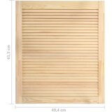 vidaXL vrata z letvicami trdna borovina 61,5x49,4 cm | Shoptok.si