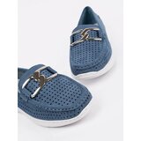 GOODIN Blue loafers with a decorative chain | Shoptok.si