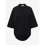 Fransa Black Shirt with Extended Back - Women