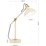 Orion LA 4-1222/1 - Stona lampa SCHILLER 1xE27/40W/230V krem/bronza | Eponuda.com
