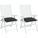  Jastuci za stolice 2 kom crni 40 x 40 x 7 cm od tkanine Oxford | Eponuda.com