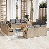  13-dijelni set vrtnih sofa s jastucima poliratan Bež | shoptok.hr