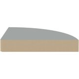  Plutajuće kutne police 4 kom sive 25 x 25 x 3 8 cm MDF | shoptok.hr