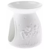 Dakls Bela porcelanasta aroma lučka Dakls, višina 12,2 cm