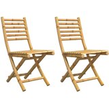  Sklopive vrtne stolice 2 kom 43 x 54 x 88 cm od bambusa | shoptok.hr