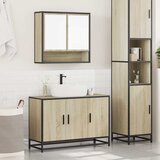  2-dijelni set kupaonskog namještaja boja hrasta sonome drveni | shoptok.hr
