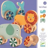 Djeco Živali na kolescih – igra z lesenimi vijaki | Shoptok.si