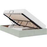  Otomanski krevet s pohranom Svjetlosiva 120 x 200 cm Baršun | shoptok.hr