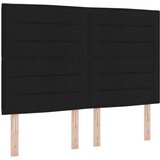  Postelja s škatlo z ležiščem in klopjo črna 140x200 cm tkanina, (22082757) | Shoptok.si