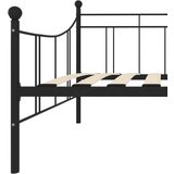 vidaXL Okvir za dnevni ležaj crni metalni 90 x 200 cm | shoptok.hr