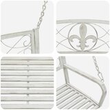  Ljuljačka Čelik 71,5 x 59 x 55 cm Antič White | shoptok.hr