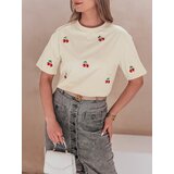 DStreet T-shirt damski w wiśnie FRUTTIKA żółty | ePonuda.com