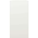 vidaXL stojalo za drva belo 100x40x80 cm jeklo | Shoptok.si