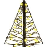 vidaXL Božično drevo med 240 LED Toplo bela 180 cm Ratan | Shoptok.si