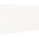Maison Chic stensko posteljno vzglavje - vzglavna omarica - nočna omarica belo 204x3x110 cm trdna borovina, (21706610) Cene