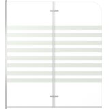  Tuš-kabina od kaljenog stakla 120 x 140 cm prugasta | shoptok.hr