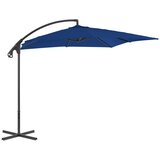  The Living Store Nihajni senčnik z jeklenim drogom 250x250 cm moder - Previsni Senčnik, (21749827) | Shoptok.si