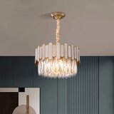 Toolight Viseća lampa s kristalićima APP1746-4CP 40 cm Zlato | shoptok.hr