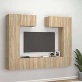  6-dijelni set TV ormarića boja hrasta sonome konstruirano drvo | shoptok.hr