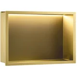 VGRAJENA KOPALNIŠKA POLICA LED 30x45 brush gold