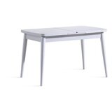 Hanah home milla - white white extendable dining table & chairs set (4 pieces) | ePonuda.com
