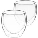 Cheffinger Par Kavnih Kozarcev 250 ml z Dvojno Steno in Lebde?im U?inkom, Prozorno, (21552972) | Shoptok.si