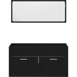  Set namještaja za kupaonicu 3 kom. Crni hrast 90 x 38,5 x 46 cm | shoptok.hr