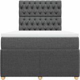  Krevet box spring s madracem tamnosivi 120 x 190 cm tkanina | shoptok.hr