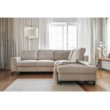Miuform Bež sklopiva kutna garnitura od samta (s desnim kutom) Lofty Lilly – | shoptok.hr