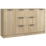 Maison Chic Komoda - Predalnik 2 kosa sonoma hrast 60x30x70 cm konstruiran les, (21722219) | Shoptok.si
