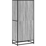 vidaXL Polica za knjige Siva Sonoma 60x35x139 cm Konstruirano drvo | shoptok.hr