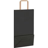  Papirnate vrećice 250 kom s ručkama crne 21x11x36 cm | shoptok.hr