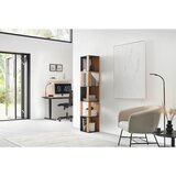 MID.YOU KOTNI REGAL 34/185/34 cm naravne barve, črna | Shoptok.si