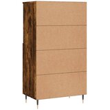  Visoka komoda dimljenog hrasta 60x36x110 cm konstruiranog drva | shoptok.hr