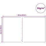vidaXL Flis za zaštitu biljaka od mraza Bijelo 20 x 3,2 m | shoptok.hr