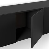Marckeric Črna TV omarica 180x38x35 cm Daroca – | Shoptok.si