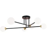 Orion DL 7-786/6 - Plafonski luster SNOWWHITE 6xG9/20W/230V prečnik 84 cm crna/zlatna | Eponuda.com