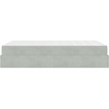 vidaXL Konstrukcija postelje Svetlo siva 120 x 190 cm Žamet | Shoptok.si