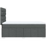 vidaXL Krevet s oprugama i madracem tamnosivi 90 x 190 cm od tkanine | shoptok.hr