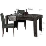 Hanah home Oblo - Walnut Walnut Extendable Dining Table | Eponuda.com