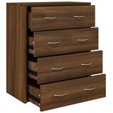  Komoda s 4 ladice 60 x 30,5 x 71 cm boja smeđeg hrasta | shoptok.hr