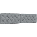  Postelja z vzmetnico svetlo siva 200x200 cm blago, (21792547) | Shoptok.si