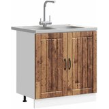  Kuhinjski ormarić za sudoper s pohranom Lucca 2 pcs Staro drvo | shoptok.hr