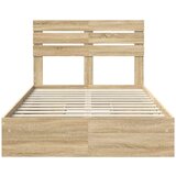  Krevet s od storage Sonoma hrast 135 x 190 cm Konstruirano drvo | shoptok.hr