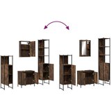 vidaXL 4-dijelni set kupaonskog namještaja boja hrasta drveni | shoptok.hr
