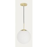 Kave Home Bela/v zlati barvi viseča svetilka s steklenim senčilom ø 30 cm Mahala – | Shoptok.si
