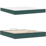  Konstrukcija postelje Temno zelena 180 x 200 cm Žamet | Shoptok.si