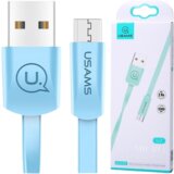 Usams U2 MICROUSB PLOŠČATI KABEL 1,2M MODER/MODR ZA TELEFON, (21980419) | Shoptok.si